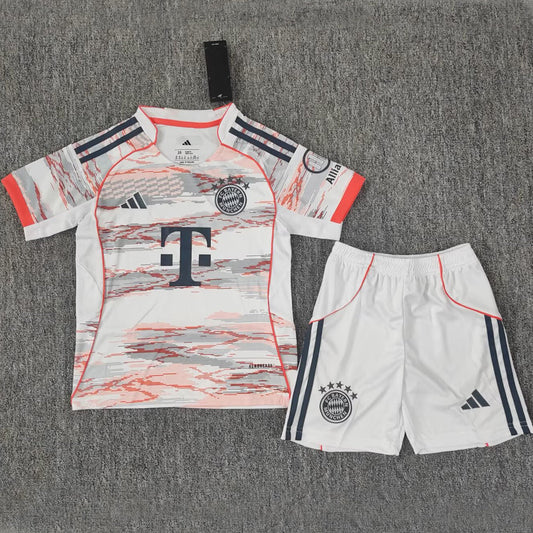 2025-26 Bayern Munich Away Kit Kids
