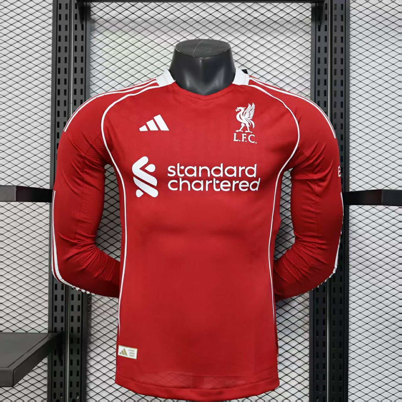 2025-26 Liverpool FC Home Kit Long Sleeve