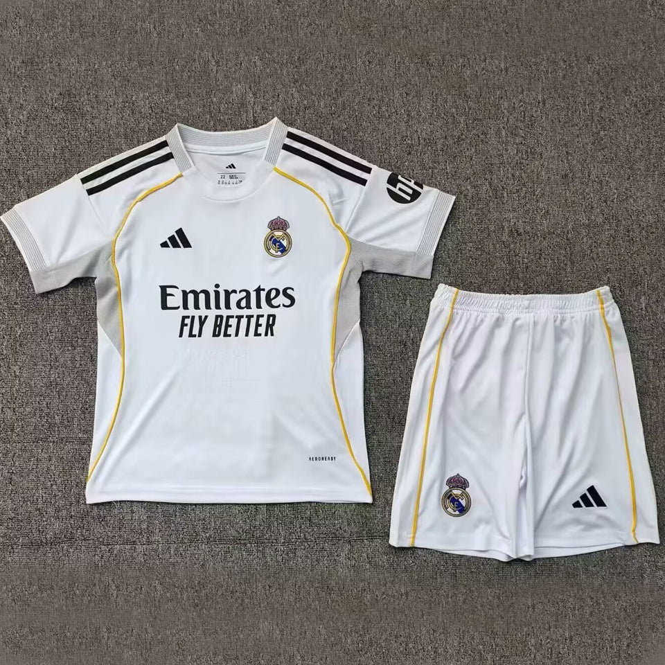 2025-26 Real Madrid Home Kit Kids